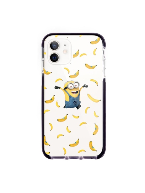 

macmerise Yellow & White Minions Go Bananas Printed iPhone 12 Back Case