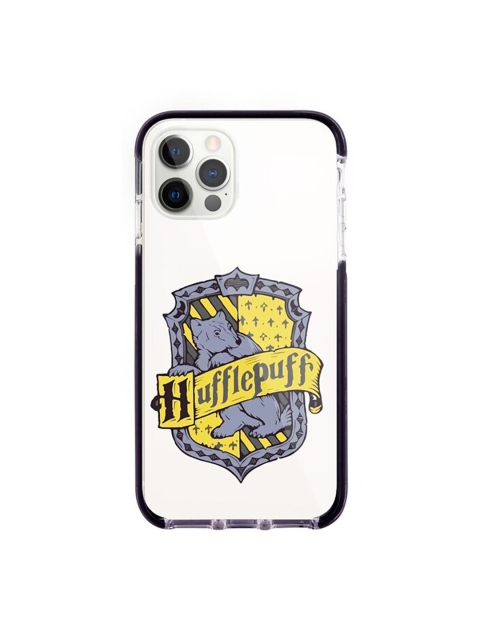 

macmerise White & Yellow Crest Hufflepuff Printed iPhone 12 Pro Back Case