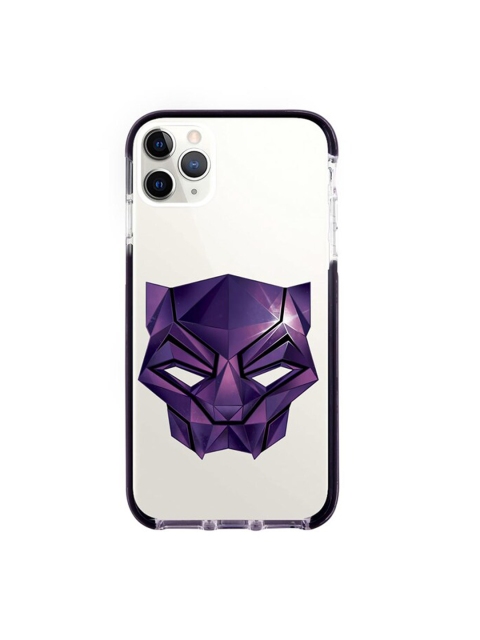 

macmerise Purple & White Black Panther Printed Extreme iPhone 11 Pro Max Back Case