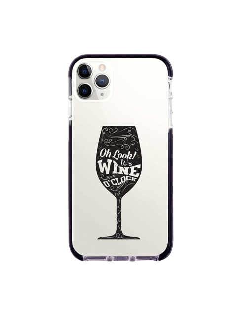 

macmerise White & Black Wine O Clock Printed iPhone 11 Pro Max Back Case