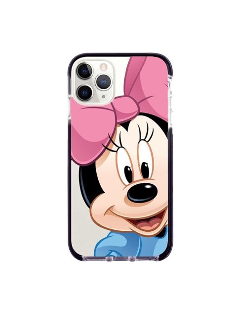 

macmerise White & Pink Zoom Up Minnie Printed Extreme iPhone 11 Pro Back Case