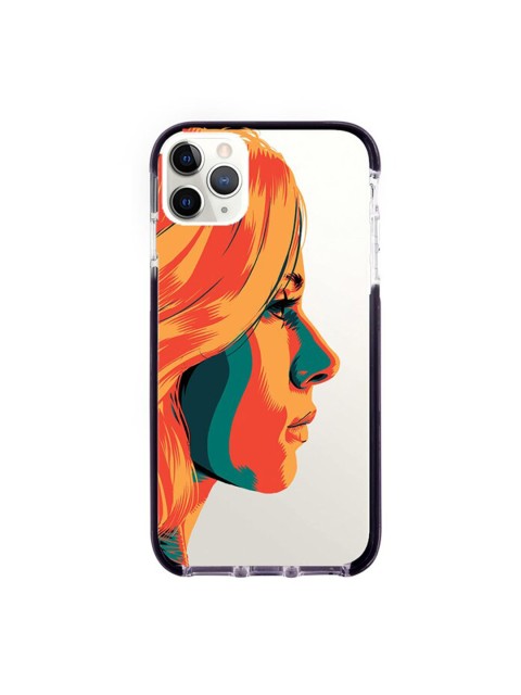 

macmerise Orange & White Illuminated Black Widow Printed Extreme iPhone 11 Pro Max Back Case