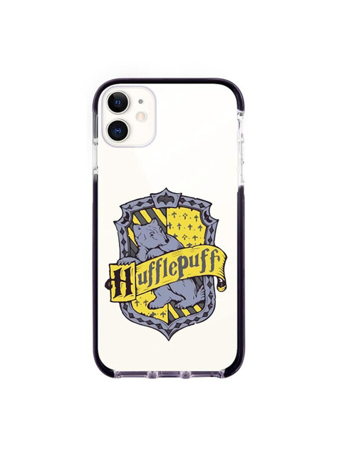 

macmerise White & Yellow Crest Hufflepuff Printed iPhone 11 Back Case