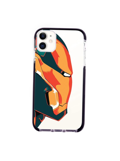 

macmerise White & Orange Illuminated Ironman Printed Extreme iPhone 11 Back Case
