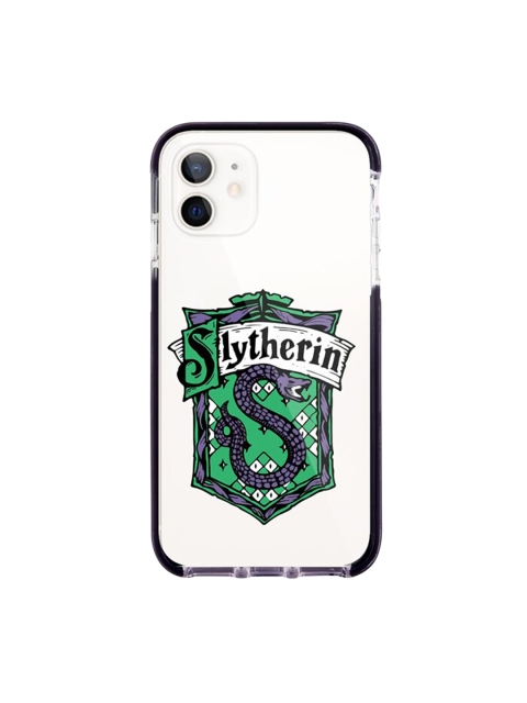 

macmerise White & Green Crest Slytherin Printed iPhone 12 Back Case