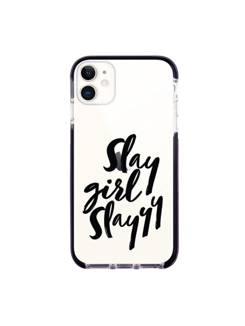 

macmerise White & Black Slay Girl Slay Printed iPhone 11 Back Case