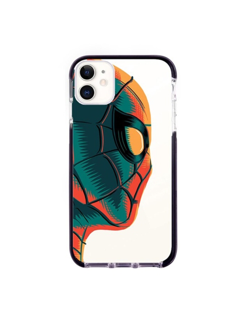 

macmerise White & Teal Blue Illuminated Spiderman Printed iPhone 11 Back Case