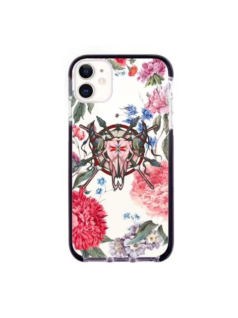 

macmerise White & Pink Floral Symmetry Printed iPhone 11 Back Case