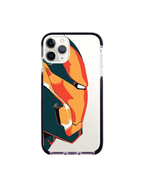 

macmerise White & Orange Illuminated Ironman Printed Rubber iPhone 11 Pro Back Case