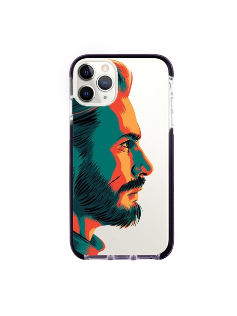 

macmerise White & Orange Illuminated Captain America Printed Rubber iPhone 11 Pro Back Case