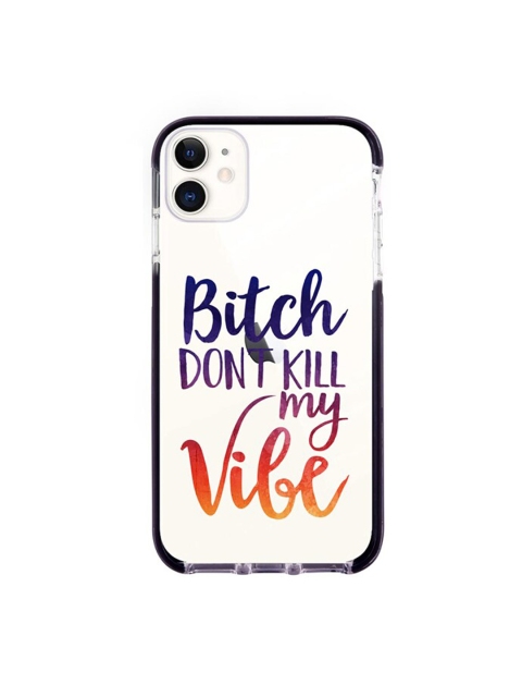 

macmerise White & Blue Typography Printed iPhone 11 Back Case