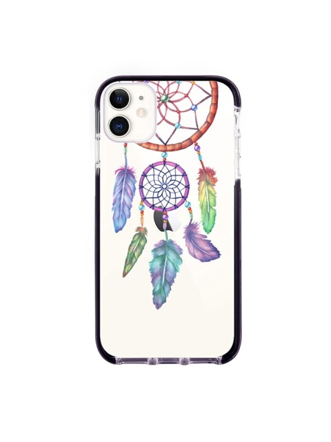 

macmerise White & Purple Dream Catcher Feathers Printed Rubber iPhone 11 Back Case