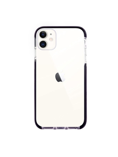 

macmerise White & Black Crystal Clear Printed Rubber iPhone 11 Back Case