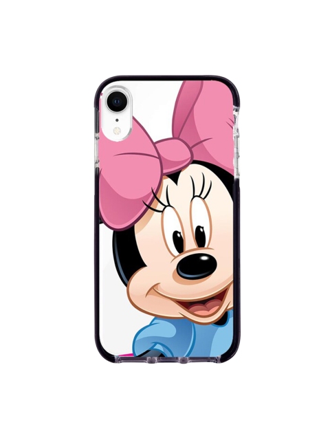 

macmerise White & Pink Zoom Up Minnie Pattern iPhone XR Back Case