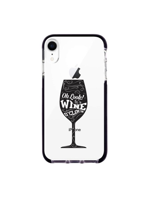 

macmerise White & Black Wine O Clock Printed iPhone XR Extreme Back Case