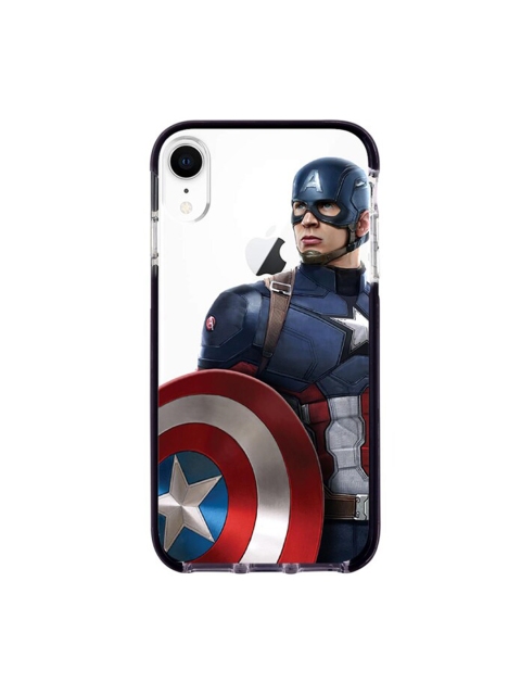 

macmerise White & Blue Team Blue Captain Printed iPhone XR Extreme Back Case