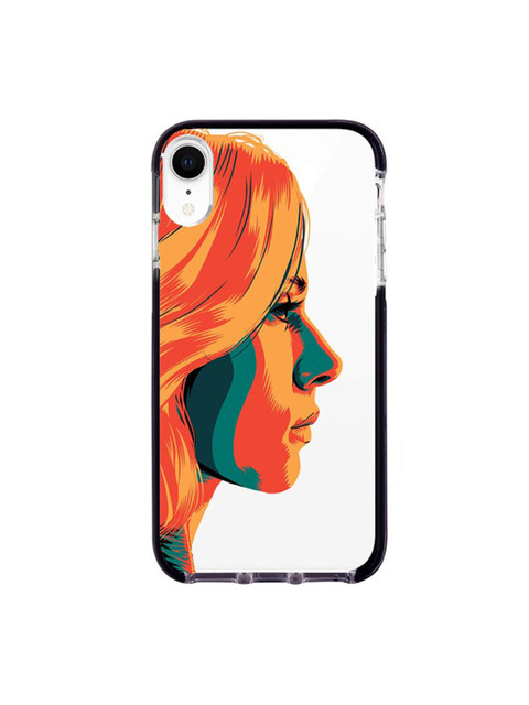 

macmerise White & Orange Illuminated Black Widow Printed iPhone XR Extreme Back Case