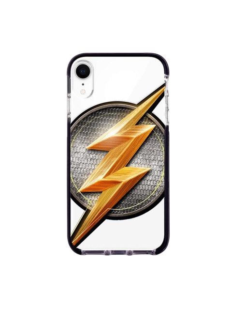 

macmerise White & Grey Flash Storm Printed iPhone XR Extreme Back Case
