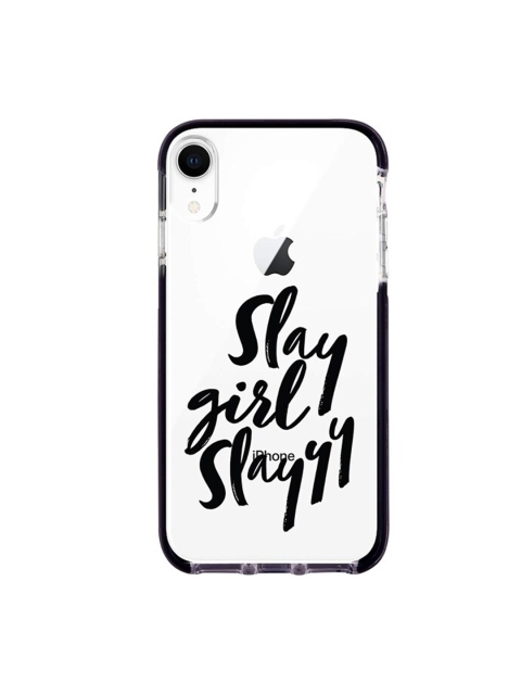 

macmerise White & Black Typography Printed Rubber iPhone XR Back Case