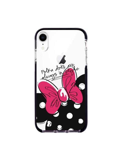 

macmerise White & Pink Polka Minnie Printed iPhone XR Extreme Back Case