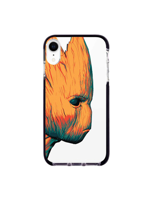 

macmerise White & Orange Illuminated Groot Printed iPhone XR Back Case
