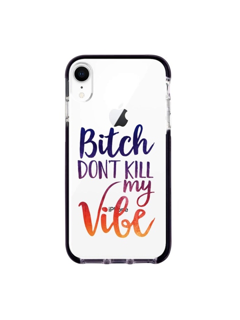 

macmerise White & Blue Dont Kill My Vibe Printed iPhone XR Extreme Back Case