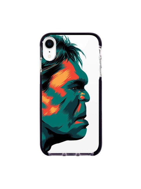 

macmerise White & Orange Illuminated Hulk Printed Rubber iPhone XR Back Case