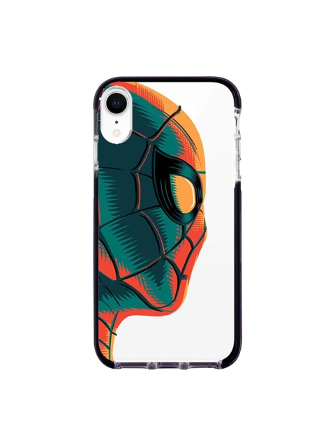 

macmerise White & Orange Illuminated Spiderman Printed Extreme iPhone XR Back Case