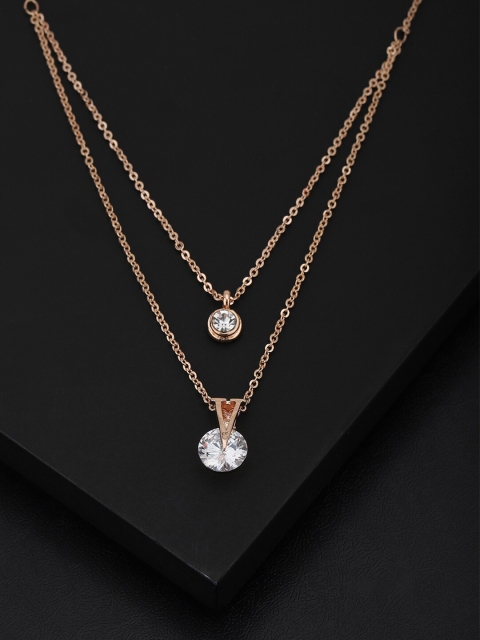 

Carlton London Rose-Gold Plated Layered Necklace