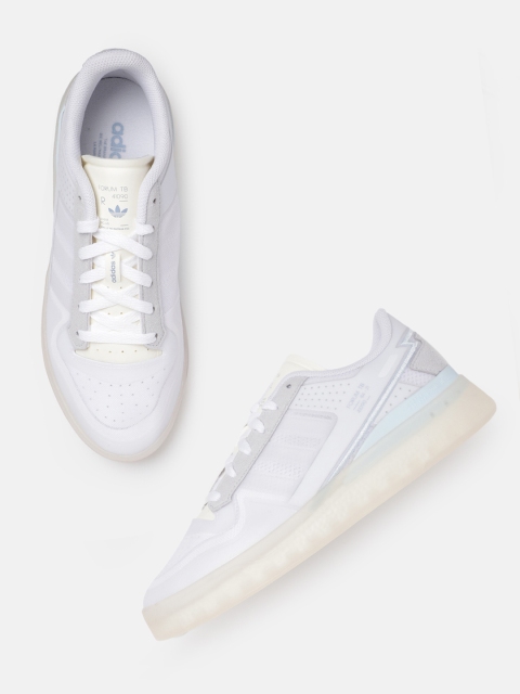 

ADIDAS Originals Men White Solid Forum Tech Boost Casual Sneakers