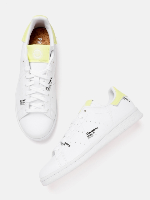 

ADIDAS Originals Men White Perforated Stan Smith Sustainable Sneakers