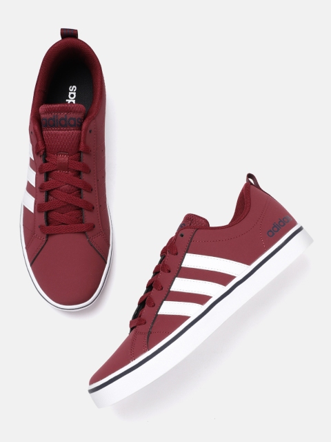

ADIDAS Men Burgundy & White Solid VS Pace Skateboarding Shoes