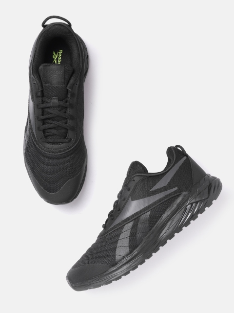 

Reebok Men Black Woven Design Liquifect 180 3.0 Running Shoes