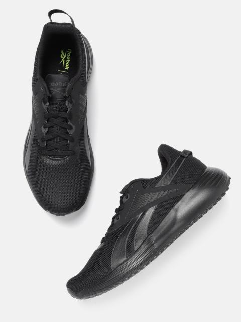 

Reebok Men Black Lite Plus 3.0 Knit Running Shoes