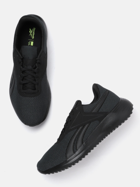 

Reebok Men Black Woven Design LITE 3 Running Shoes