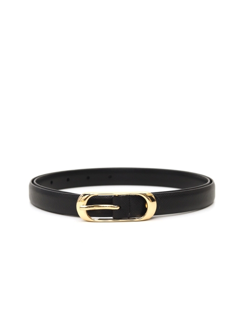 

Da Milano Women Black Solid Leather Belt