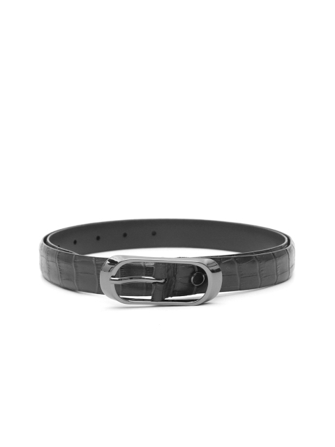 

Da Milano Women Black Textured Leather Belt