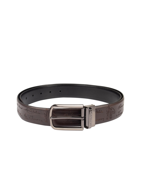 

Da Milano Men Reversible Brown & Black Leather Belt