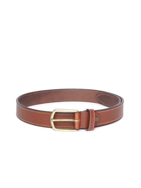 

Park Avenue Men Brown Solid Leather Casual Belt