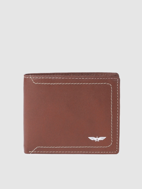 

Park Avenue Men Brown Leather Two Fold Wallet
