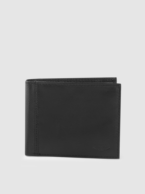 

Park Avenue Men Black Solid Two Fold Wallet