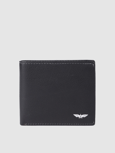 

Park Avenue Men Black Leather Two Fold Wallet