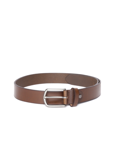 

Park Avenue Men Brown Solid Leather Causal Belt