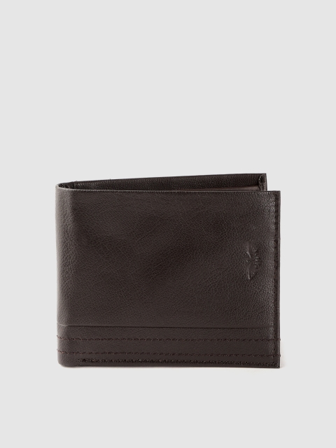 

Park Avenue Men Coffee Brown Solid Two Fold Wallet