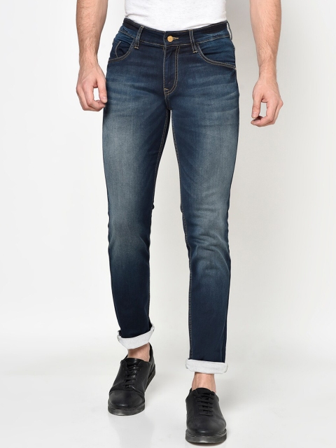 

Octave Men Navy Blue Light Fade Jeans