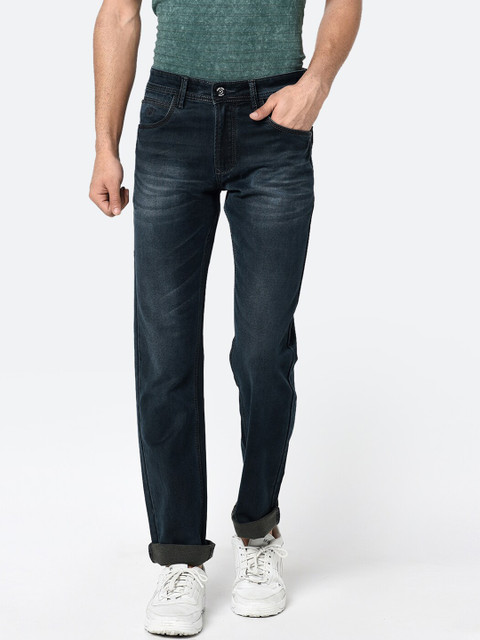 

Octave Men Navy Blue Light Fade Jeans