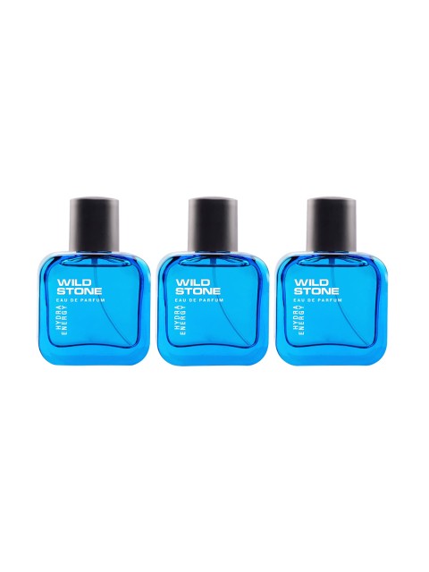 

Wild stone Men Set Of 3 Hydra Energy Perfumes 50ml each, Blue