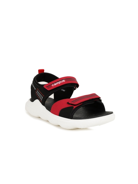 

Campus Unisex Kids Black & Red Comfort Sandals