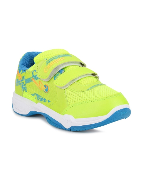 

Campus Kids Fluorescent Green & Blue Printed Synthetic BRC-1041V Running Shoes
