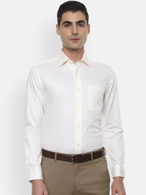 

Louis Philippe Men Off White Casual Shirt
